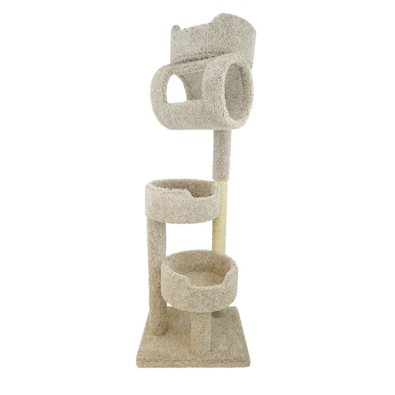 New Cat Condos 67" Premier Twin Tower Cat Tree & Reviews Wayfair